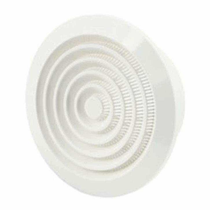 Europlast kunststof ventilatierooster rond wit met grill Ø, Doe-het-zelf en Verbouw, Ventilatie en Afzuiging, Ophalen of Verzenden