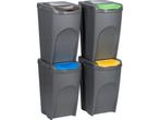 Prosperplast Sortibox scheidingsbakken set 4x35L - Grijs, Verzenden, Zo goed als nieuw