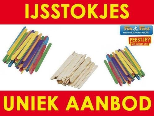 Mega aanbod ijsstokjes - IJsstokjes in vele kleuren, Hobby en Vrije tijd, Knutselen, Nieuw, Ophalen of Verzenden