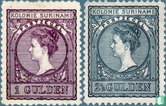 Suriname - Koningin Wilhelmina - 1907, Postzegels en Munten, Postzegels | Suriname, Postfris, Verzenden