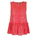 Verysimple • koraal rode kanten top • 36 (IT42), Kleding | Dames, Verzenden, Verysimple, Nieuw, Maat 36 (S)