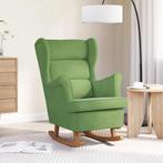 vidaXL Schommelstoel met oorleuning lichtgroen fluweel, Kinderen en Baby's, Verzenden, Nieuw