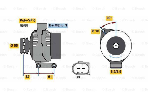 Dynamo / Alternator VOLVO C70 II (2.4 i,2.4,T5,D4,2.4 D..., Auto-onderdelen, Motor en Toebehoren, Nieuw, Ophalen of Verzenden