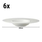 GGM Gastro | (6 stuks) WHITE DELIGHT - Pastabord - Ø 300mm -, Verzenden, Nieuw, Effen, Bord(en)