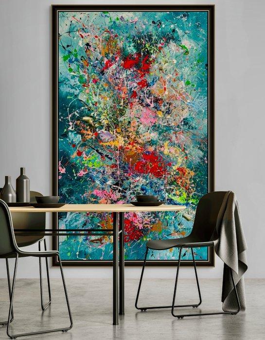 Ivanka Matiss - Japanese garden N.242 XXL, Antiek en Kunst, Kunst | Schilderijen | Modern