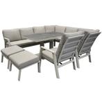 Barolo hoek dining loungeset 8 delig aluminium verstelbare, Tuin en Terras, Tuinsets en Loungesets, Ophalen of Verzenden, Nieuw