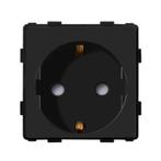 MODULE | ZWART | WANDCONTACTDOOS, Doe-het-zelf en Verbouw, Elektra en Kabels, Ophalen of Verzenden, Nieuw