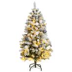 vidaXL Kunstkerstboom met scharnieren 150 LED en kerstballen, Verzenden, Nieuw