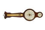 Antieke houten kwikbarometer met thermometer en hygrometer, Ophalen of Verzenden, Nieuw