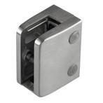 Glasklem RVS look - 70 x 55 mm (88.4 gelaagd glas), Doe-het-zelf en Verbouw, Glas en Ramen, Ophalen of Verzenden, Nieuw