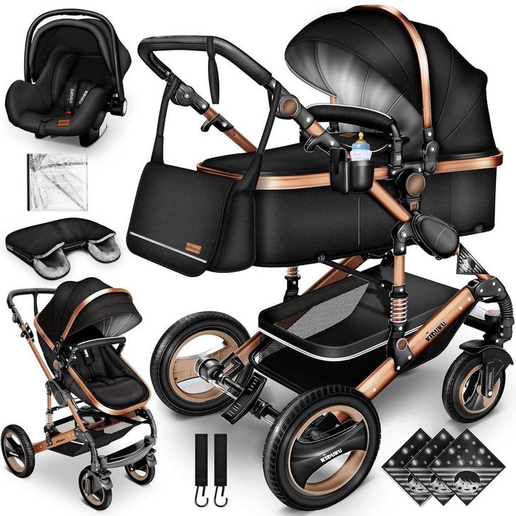 Kinderwagen 3 in 1 - Buggy - Wandelwagen - Kinderbuggy - Cha, Kinderen en Baby's, Kinderwagens en Combinaties, Zo goed als nieuw