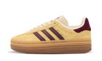 adidas Gazelle Bold Almost Yellow Maroon (W), Nieuw