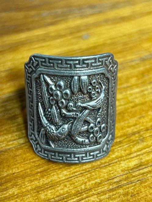 Ring - Zilver - China - late Qing-dynastie, Antiek en Kunst, Kunst | Niet-Westerse kunst