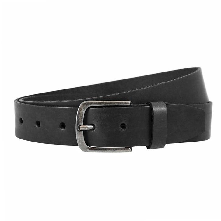 Landley Leren Volnerf Unisex Riem - 4 cm - Zwart - 105, Kleding | Heren, Riemen en Ceinturen, Zwart, Nieuw, Verzenden
