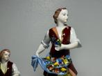 Carl Thieme, Potschappel - Beeldje - Set of 2 vintage, Antiek en Kunst