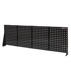 Werkbank grijs 200 cm met hardhouten blad en zwart, Doe-het-zelf en Verbouw, Ophalen of Verzenden, Nieuw