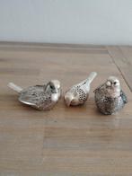 Christofle - Beeldje - Moineau, Moinelle et petit moineau