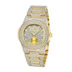 Full Diamond Luxe Horloge voor Heren - Roestvrij Staal, Verzenden, Nieuw, PINTIME
