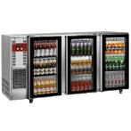 Flessenkoeler, roestvrij staal, 3 glazen deuren, 579 liter |, Verzenden, Nieuw in verpakking
