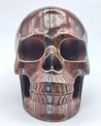 Indrukwekkende tijgerijzer Schedel - Hand Carved Skull - 82, Verzamelen, Mineralen en Fossielen