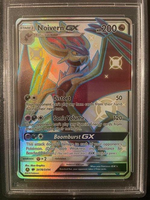 Pokémon - 1 Graded card - Noivern GX - Hidden Fates - PSA 10, Hobby en Vrije tijd, Verzamelkaartspellen | Pokémon