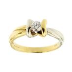 Salvini - Verlovingsring - 18 karaat Geel goud, Witgoud, Sieraden, Tassen en Uiterlijk, Antieke sieraden