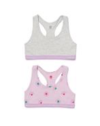 HEMA Kinder croptops stretch katoen - 2 stuks lila, Verzenden, Nieuw