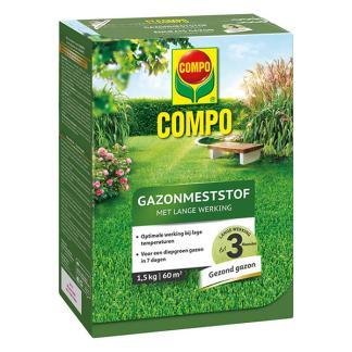 Gazonmest | Compo | 60 m² (Lang werkend, 1.5 kg), Tuin en Terras, Gras en Kunstgras, Nieuw, Verzenden
