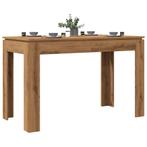 vidaXL Eettafel 120x60x76 cm bewerkt hout artisanaal, Verzenden, Nieuw