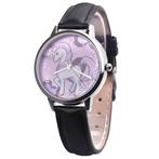 Fako - Kinderhorloge - Eenhoorn - Unicorn - Zwart, Sieraden, Tassen en Uiterlijk, Horloges | Kinderen, Verzenden, Nieuw