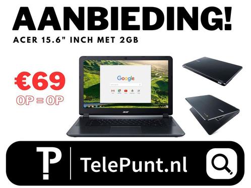 Acer Chromebook met 15,6 scherm | Aanbieding OP=OP, Computers en Software, Chromebooks, 15 inch, 32 GB of minder, Qwerty, Gebruikt