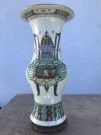 Vaas - Hout, Porselein - China - Guangxu (1875-1908) (Zonder, Antiek en Kunst