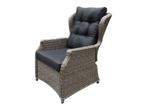 Ibiza lounge tuinstoel verstelbaar grijs, Ophalen of Verzenden, Nieuw, Wicker