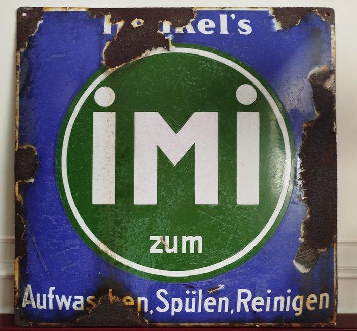 HENKEL esmaltado años 1930 - Reclamebord - Metaal, Antiek en Kunst, Antiek | Wandborden en Tegels