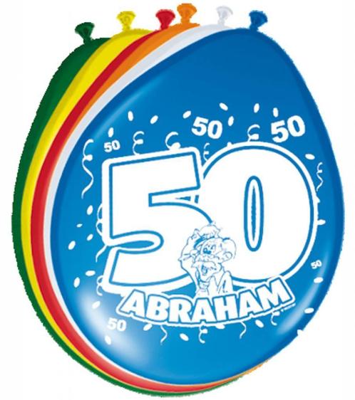 Abraham Ballonnen 30cm 8st, Hobby en Vrije tijd, Feestartikelen, Nieuw, Verzenden