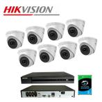 4 Megapixel set met 8 IP Turret Dome Camera’s + 2TB HDD