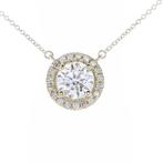 1.27 Tcw Diamonds pendant necklace - Ketting met hanger Geel