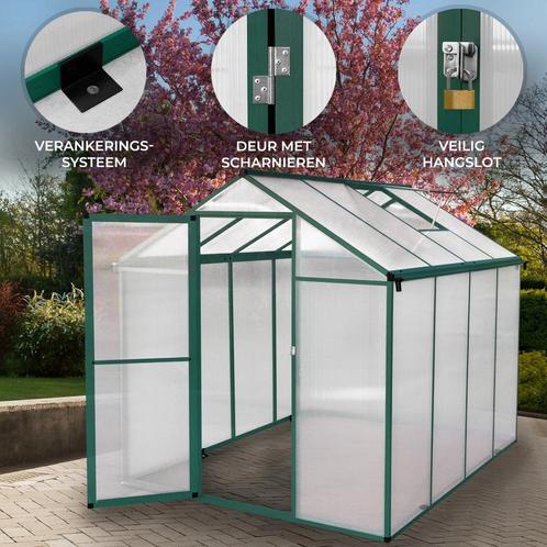 Tuinkas Broeikas - 180 x 240 x 194 cm - 8.3 m3 - Dakraam, Tuin en Terras, Kweekspullen, Verzenden