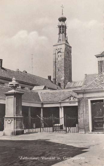 ZALTBOMMEL - Vismarkt met Gasthuistoren, Verzamelen, Ansichtkaarten | Nederland, Verzenden