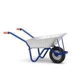 Kruiwagen 125L – verzinkt staal – tot 120 kg - massief w, Ophalen of Verzenden, Nieuw