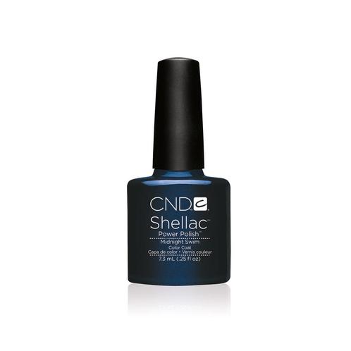 CND  Colour  Shellac  Gellak  Midnight Swim  7,3 ml, Sieraden, Tassen en Uiterlijk, Uiterlijk | Haarverzorging, Nieuw, Verzenden