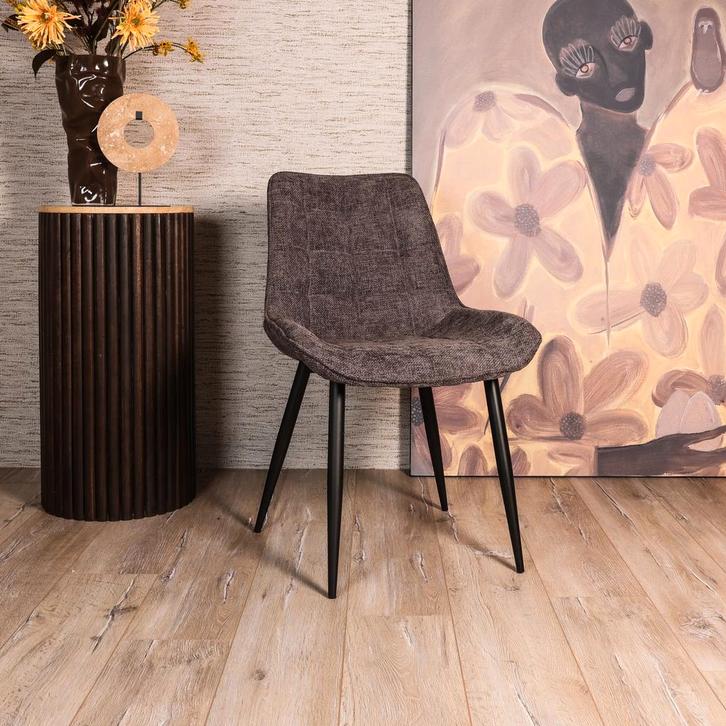 Eetkamerstoel Marola - Antraciet, Huis en Inrichting, Stoelen, Nieuw, Verzenden