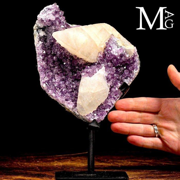 Exclusieve Amethist Druse - Amethist van eerste kwaliteit, Verzamelen, Mineralen en Fossielen