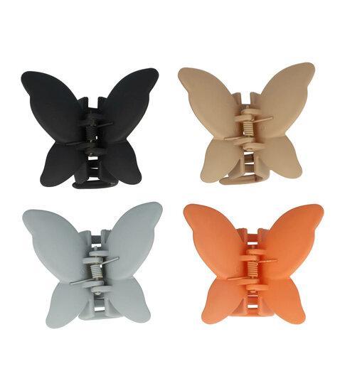 Haarklemmen Set XL Vlinder 6,5cm Naturel, Sieraden, Tassen en Uiterlijk, Uiterlijk | Haarverzorging