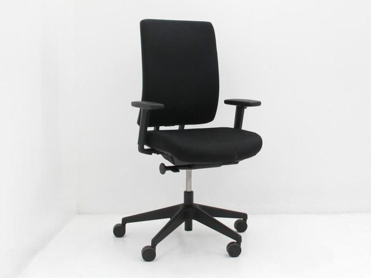 Bureaustoel Profim - zwart - 5-poot zwart - 2-D-armleggers, Huis en Inrichting, Bureaus, Gebruikt, Ophalen of Verzenden