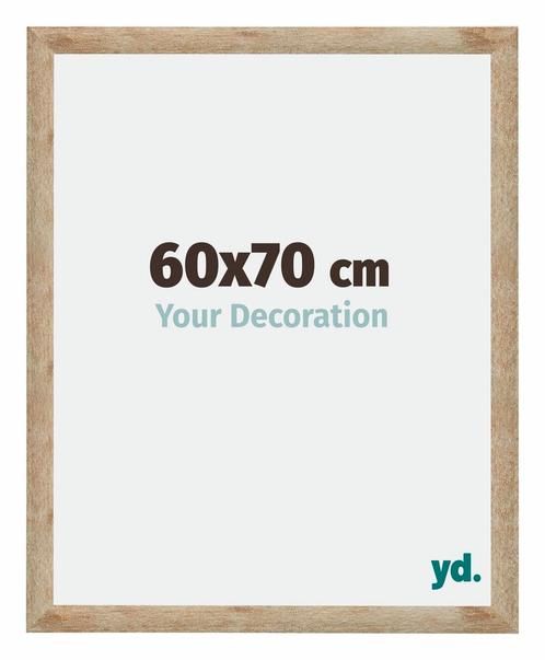 Fotolijst 60x70 cm - Goud - MDF - Catania, Huis en Inrichting, Woonaccessoires | Lijsten, Nieuw, Verzenden