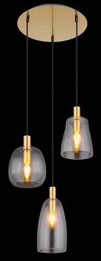 2dekans | Globo - hanglamp - Garri - messing - glas - Ø 43cm, Ophalen of Verzenden, Zo goed als nieuw