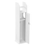 Toiletrol houder badkamerkast toiletkast MDF 78x20x18 cm wit, Huis en Inrichting, Badkamer | Badkamermeubels, Nieuw, Verzenden