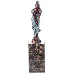 Milo - Figuur - Frau mit Rock - 2kg - Brons, Marmer