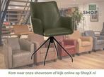 Leren draaibare eetkamerstoel Wave - Granada Moss, Huis en Inrichting, Barkrukken, 60 tot 90 cm, Nieuw, Leer, Ophalen of Verzenden